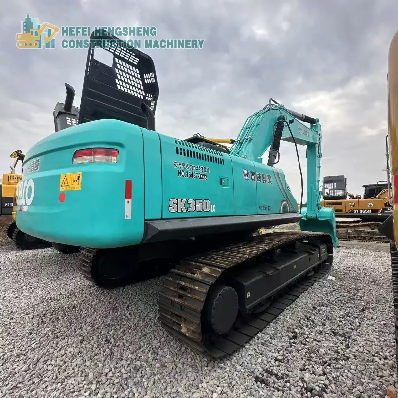 Good Condition Original Heavy Duty Crawler Track Moving Mining Equipment Kobelco 350 8 Excavator 9