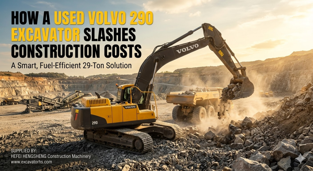 How a Used Volvo 290 Excavator Slashes Construction Costs