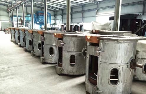 aluminium shell induction melting furnace