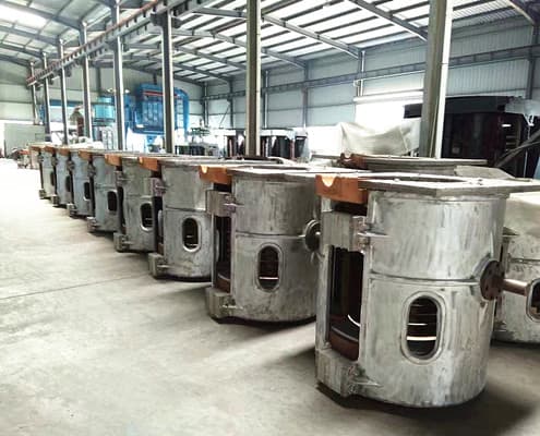 aluminium shell induction melting furnace