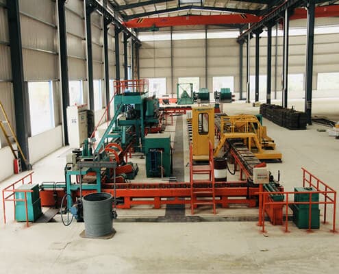 automatic casting grinding media ball molding line