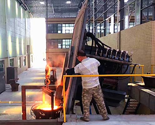 melting furnace for making balls 