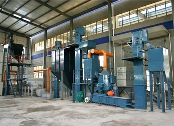 sand precoating plant