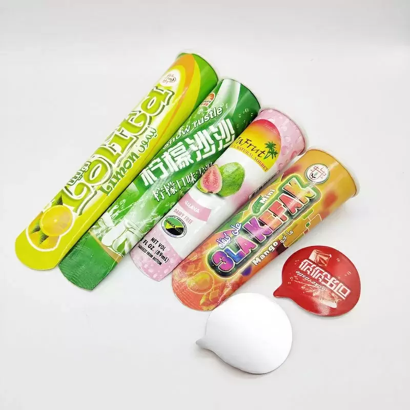 Wholesale Eco Aluminium Foil Alcohol Prevent 100ml 120ml Paper Ice Cream Popsicle Calippo Squeeze Tube