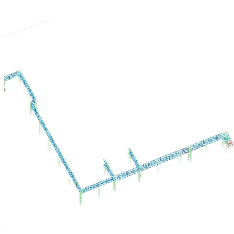 Modèle 3D de support de tuyaux intégré