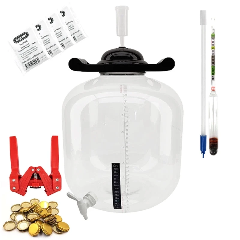 Home Brew Starter Kit - 30L FermZilla Flat Bottom with Bottle Capper