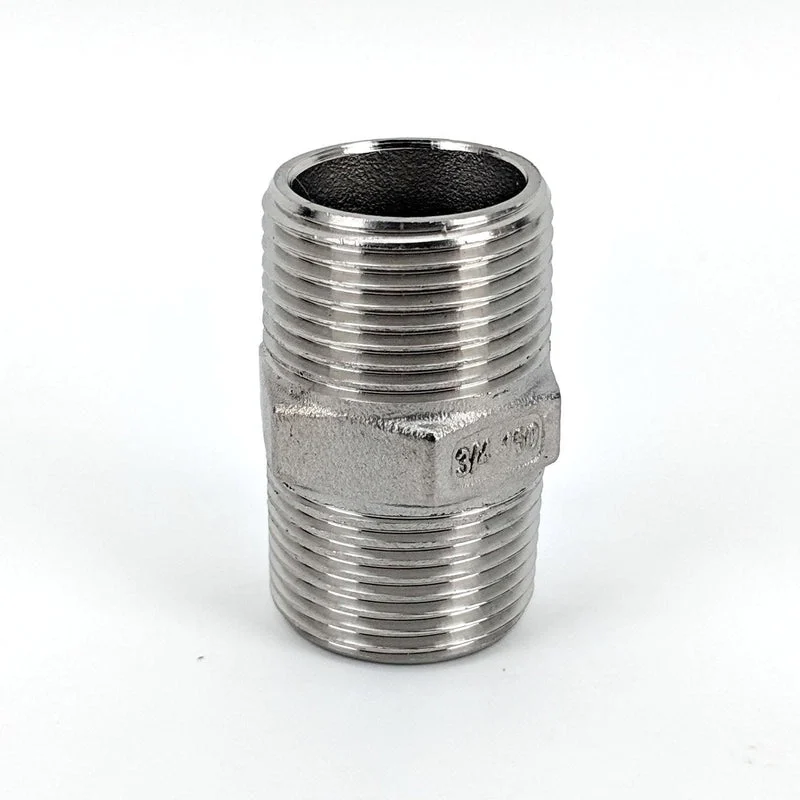 3/4 BSP Stainless Hex Nipple