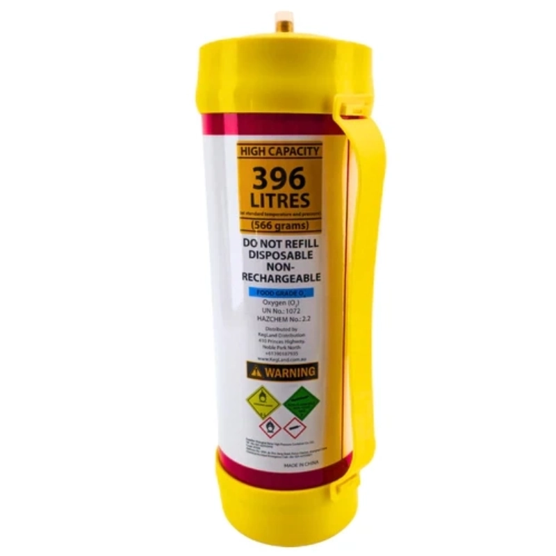 3.3L Oxygen Disposable Gas Cylinder (O2)