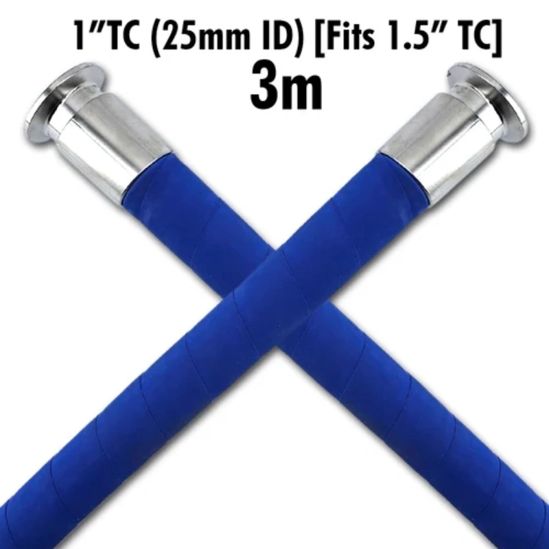 1 Inch TC (25mm ID) FlexiRoyal Brewery Hose (Fits 1.5 Inch TC) - 3m