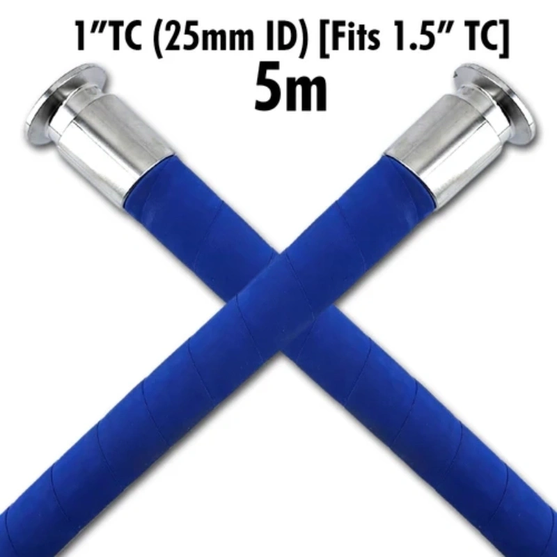 1 Inch TC (25mm ID) FlexiRoyal Brewery Hose (Fits 1.5 Inch TC) - 5m