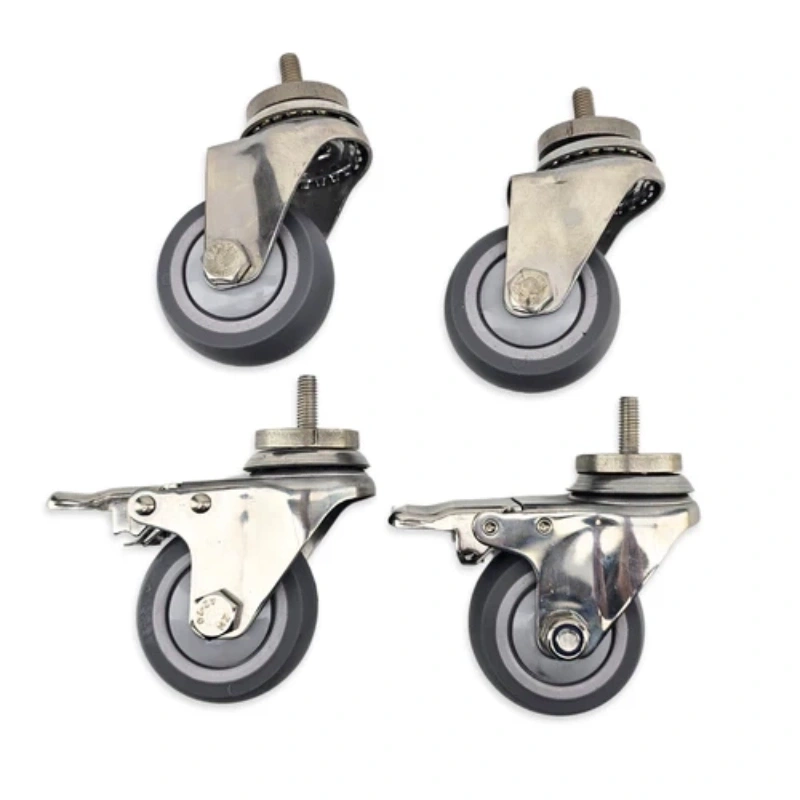 BrewBuilt X Series - 3 Inch SS TPR Caster Wheel Set