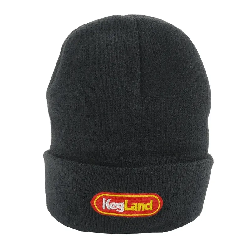 Black Beanie - KegLand Branded - Black