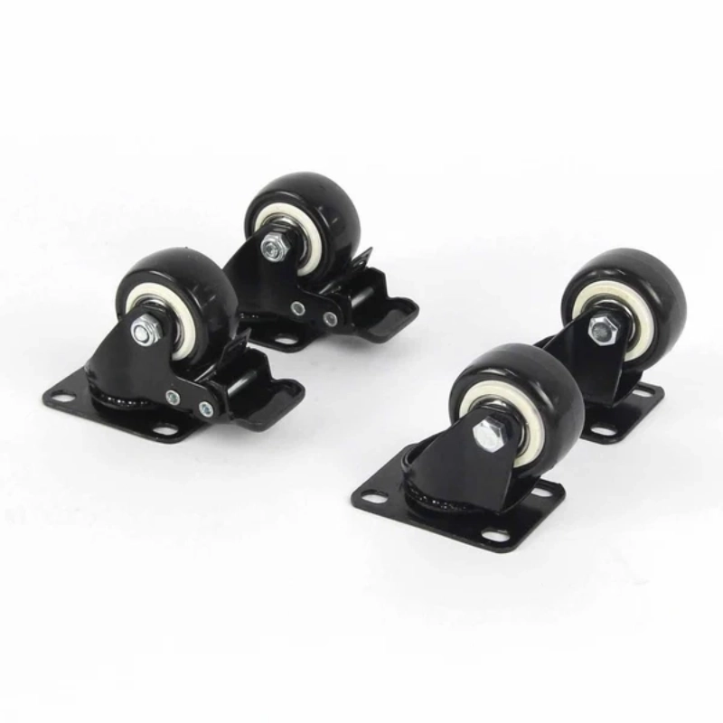 Series 4 / Series X - Replacement 1.5 inch Rubber Castor Wheels(4/set including 2 with brake)