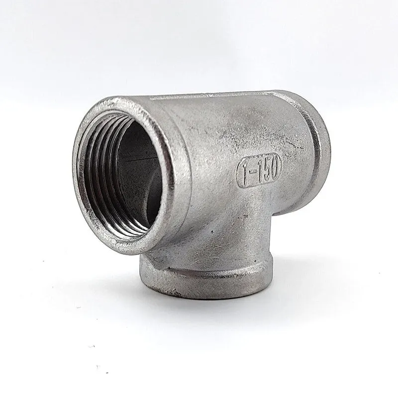 Stainless Equal Tee with Internal 1 Inch BSP Thread