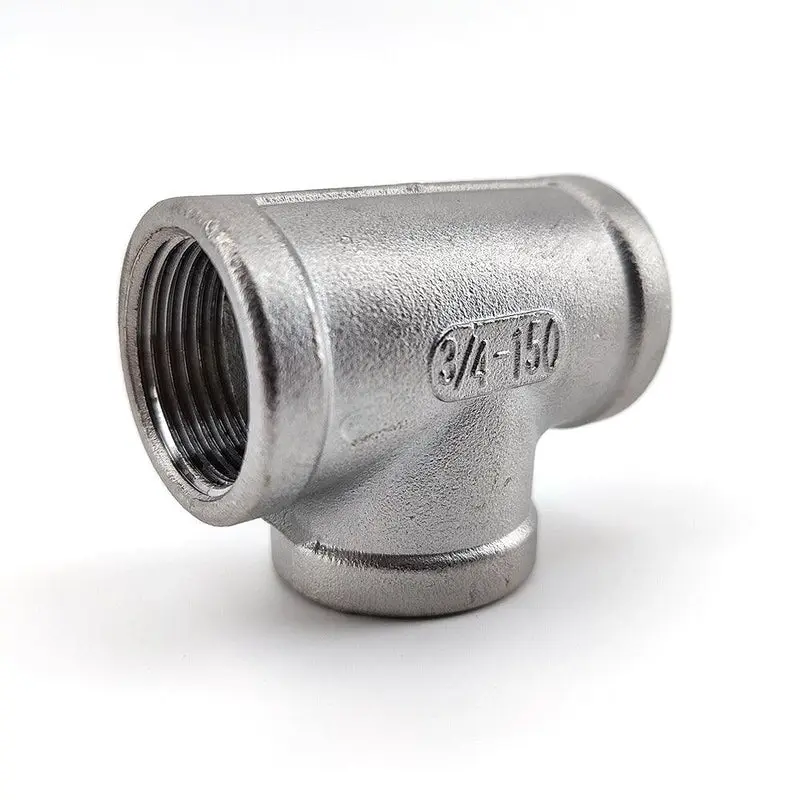 Stainless Equal Tee with Internal 3/4 Inch BSP Thread