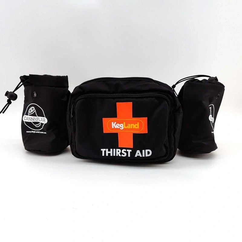 Thirst Aid Action Satchel - Bum Bag for Beer - Incl. 2 x Cannular Coozies