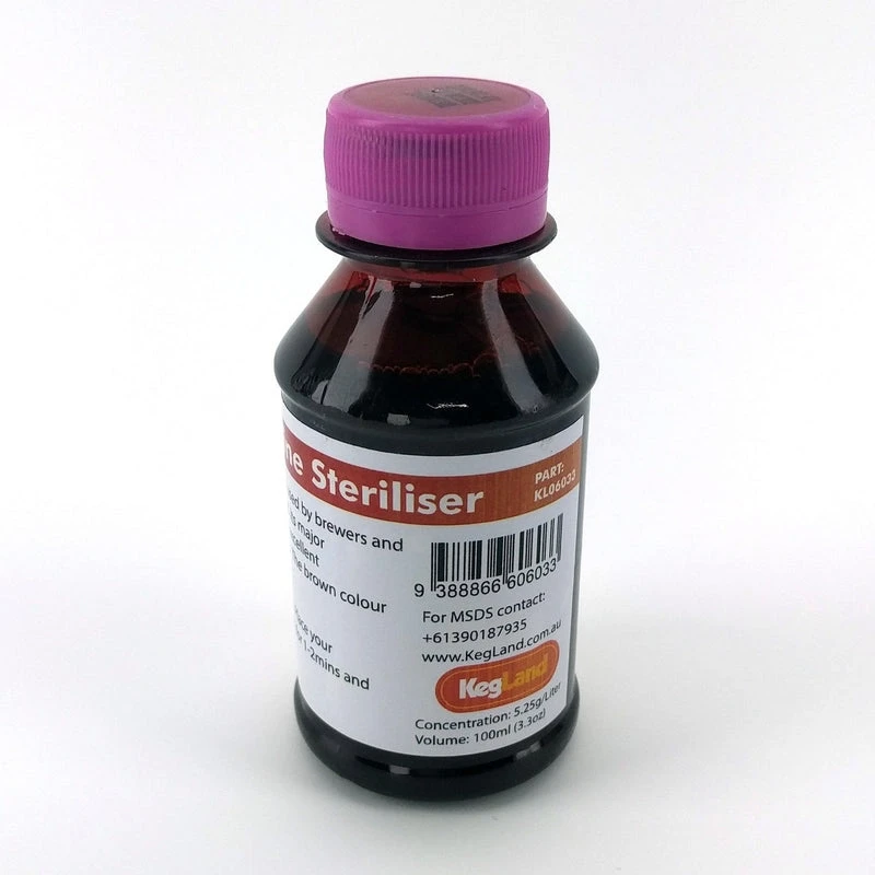 100ML Iodophor - Iodine Sanitising, Non-Rinse, Mash Conversion Check