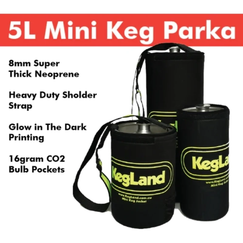 5L Glow in the Dark Mini Keg Neoprene Keg Parka/Jacket