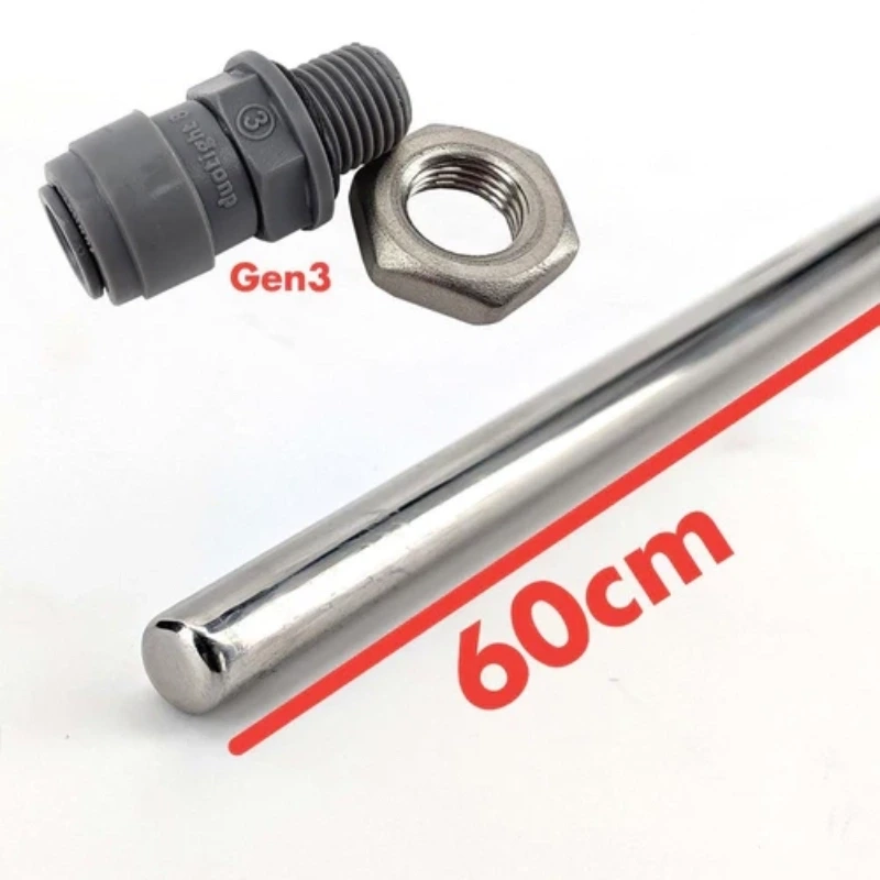 60cm Thermowell (8mm(5/16') OD) Includes duotight 8mm (5/16') x 1/4inch thread with o-ring and nut