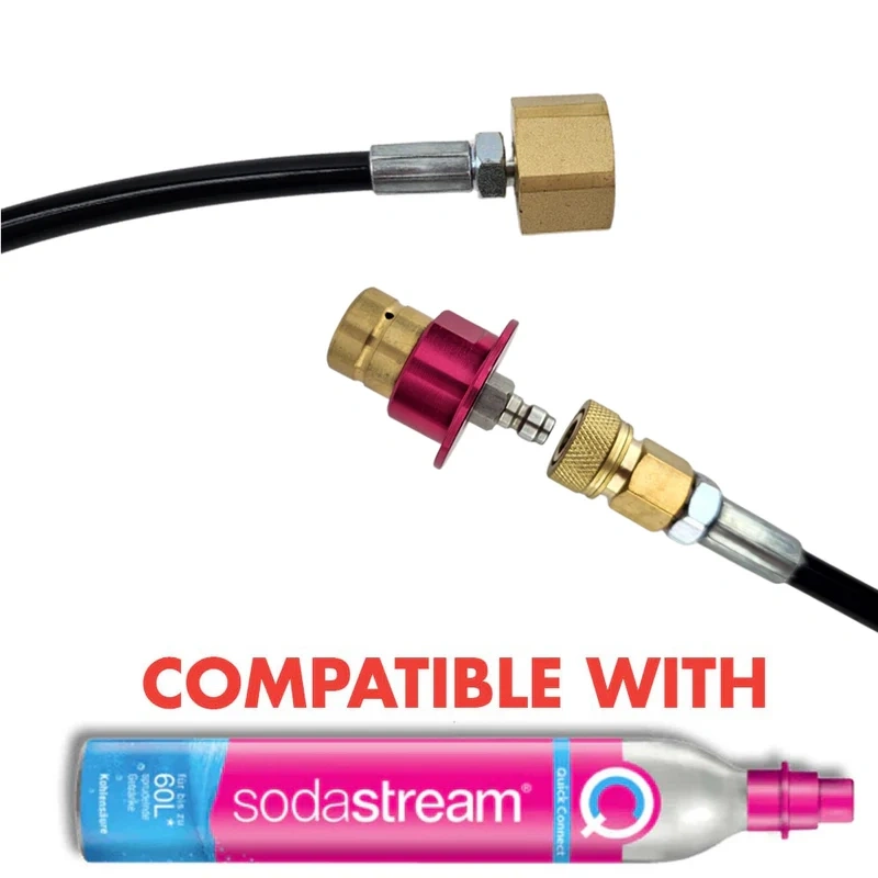 36 inch Quick Disconnect FreedomOne Terra Sodastream Adapter Hose - (0.9m)