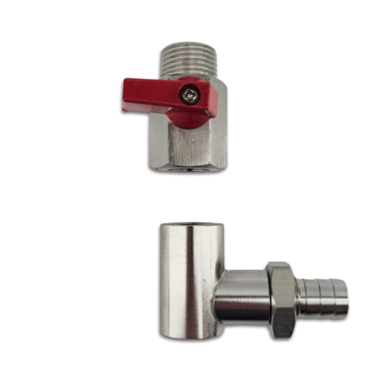 BrewZilla Sight Glass Stainless Steel Connection Kit (Ball valve & Elbow)