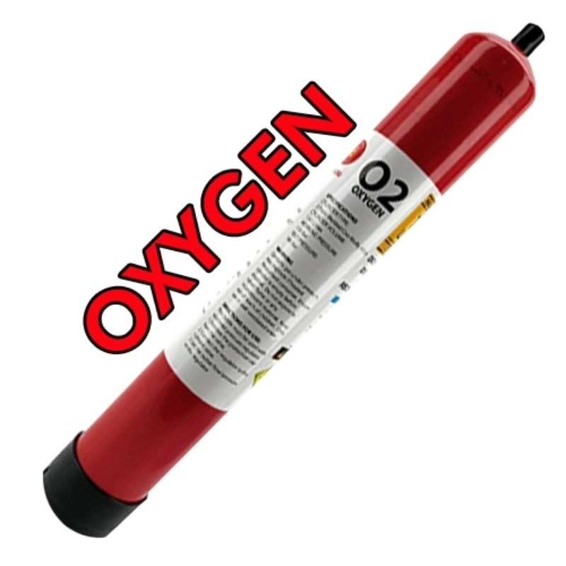 Disposable Gas Cylinder - 1.43L - 110Bar Oxygen