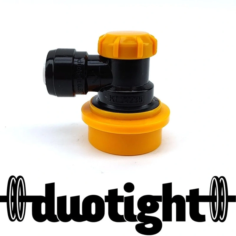 duotight 6.35mm (1/4) x Ball Lock Disconnect - (Black + Yellow Liquid)