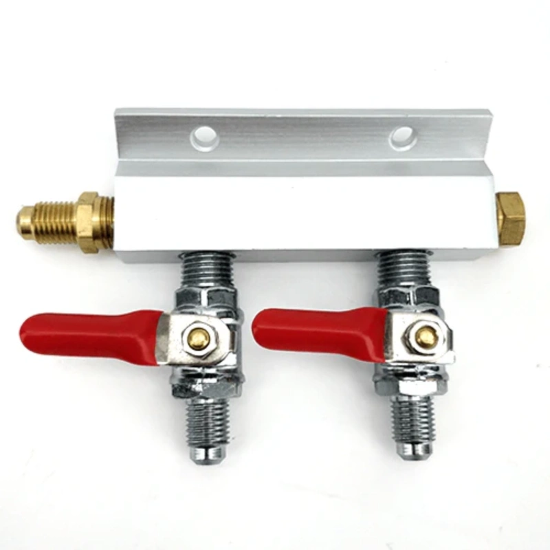 Gas Line Manifold Splitter 2 ways (MFL Thread)