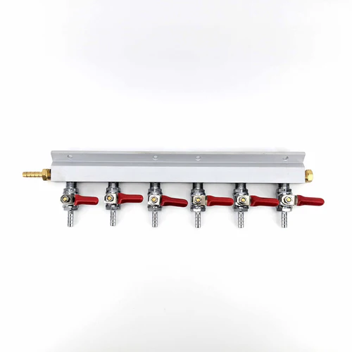 Gas Line Manifold Splitter 6 ways (1/4inch, 6mm Barb)