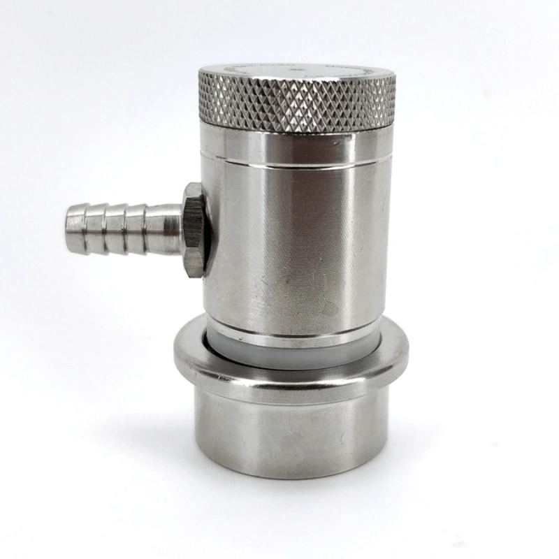 Machined Stainless Ball Lock Disconnect - Barb (Grey/Gas)