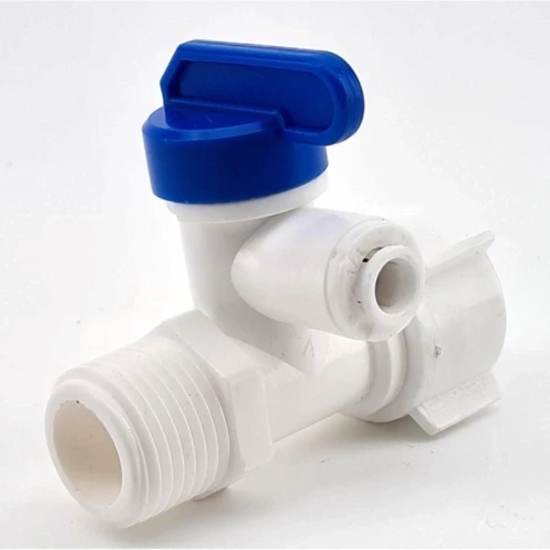 RO Filter System Diverter Valve duotight 6.35mm (1/4') + Male & Female Faucet Adapter