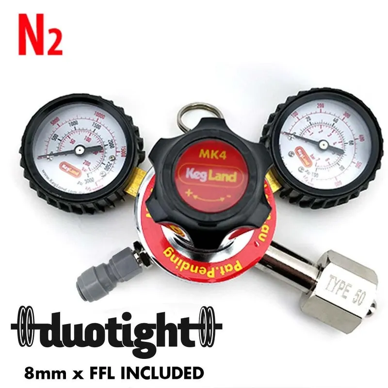 Type 50 - MK4 Regulator N2 (6.5bar PRV & 100psi Gauge) (Not compatible with CO2)