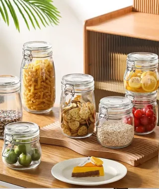 HOMIE Oven-Safe, Leak-Proof Glass Food Containers—featuring a premium textured design, these are ideal for glamping and outdoor adventure dining; suitable for microwave heating and vacuum sealing. Factory-direct wholesale vacuum preservation boxes, refrigerator food storage jars, round glass sets, milk powder jars, and leak-proof sealed containers.