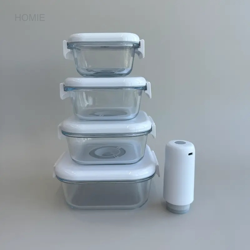 Vacuum Borosilicate Glass Container