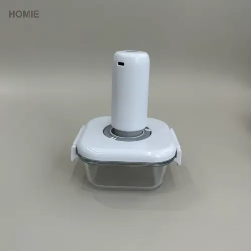800ml Square Vacuum-Sealed High Borosilicate Glass Food Storage Container