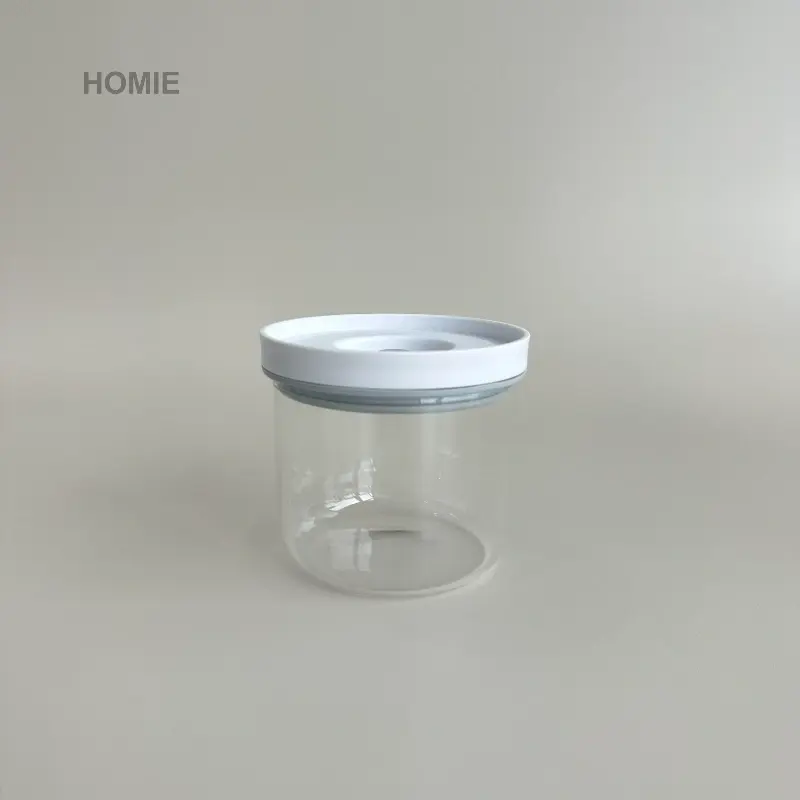 Cylindrical High Borosilicate Glass Vacuum Mason Jar Set