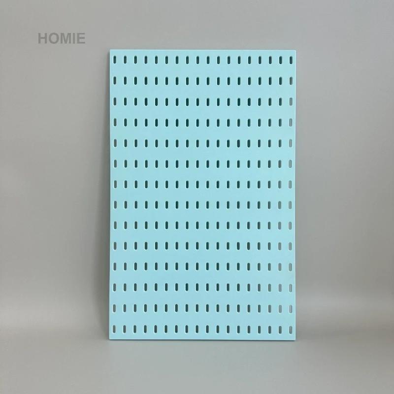 36×56cm Vertical Rectangle No-Drill Pegboard, Self-Adhesive Wall Storage Organizer