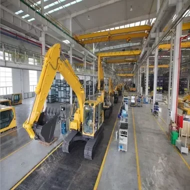 vitrine d'usine d'excavatrices