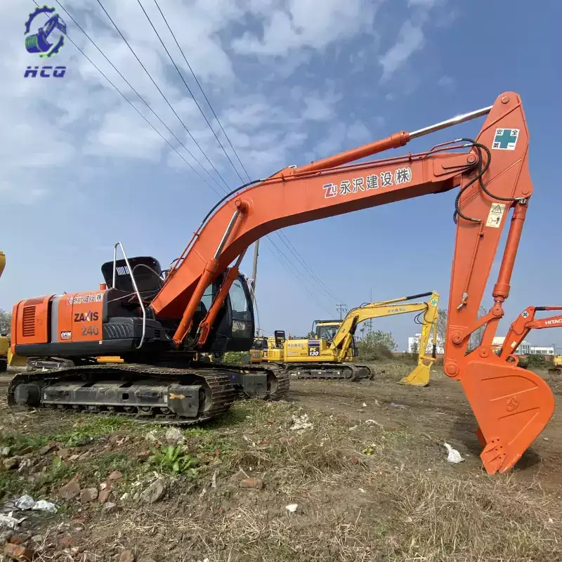 Melhor escavadeira usada para operações de mineração, escavadeira Hitachi ZAXIS 240 de segunda mão para projeto de mineração
