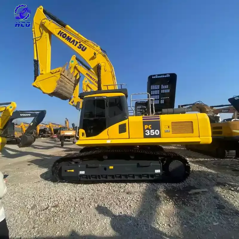 Melhor escavadeira usada para operações de mineração, escavadeira de mineração Komatsu PC350 usada de alto desempenho.