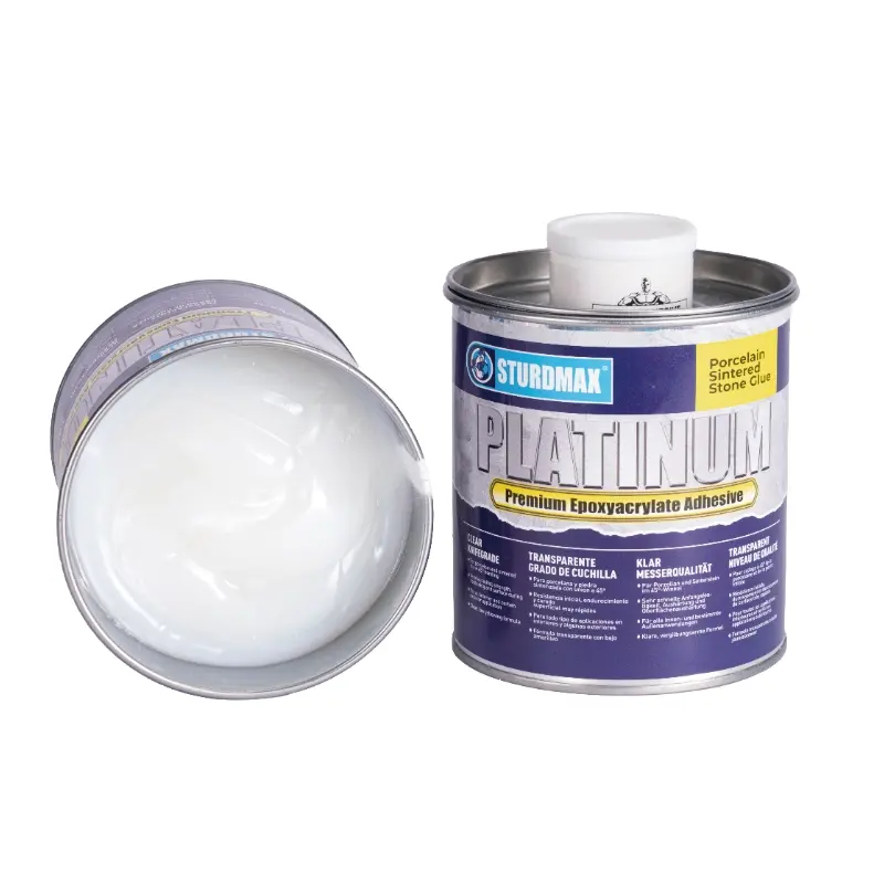 Fabricante de cola para porcelana PLATINUM, adesivo epóxi-acrilato premium.