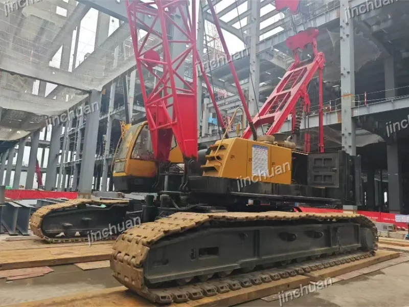 used SANY 100t crawler crane SCC100