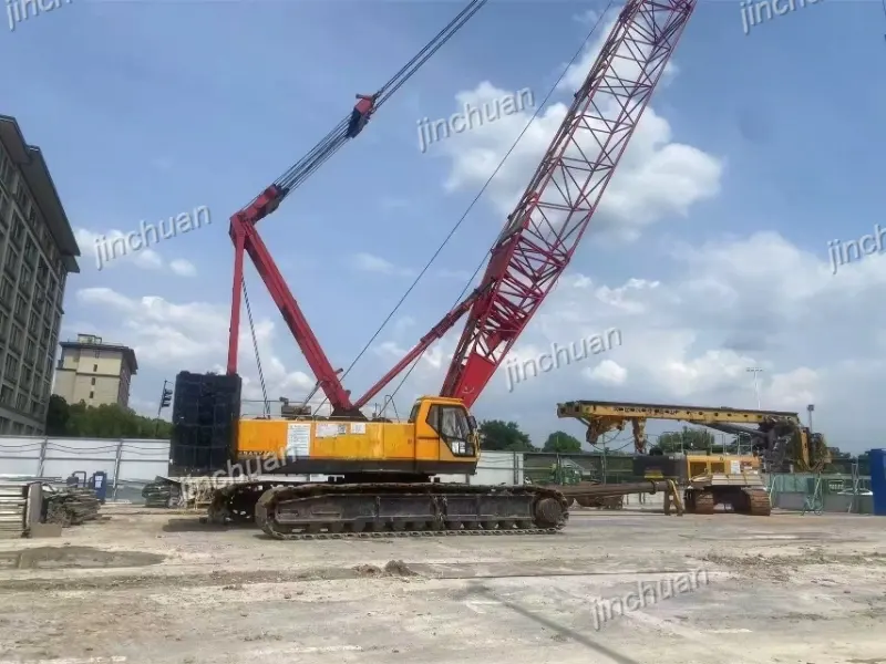 Used SANYSCC1500，150ton crawler crane