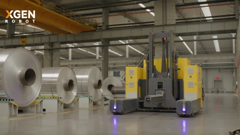 XGEN Robot WMS WCS control system dashboard for aluminum plant automation