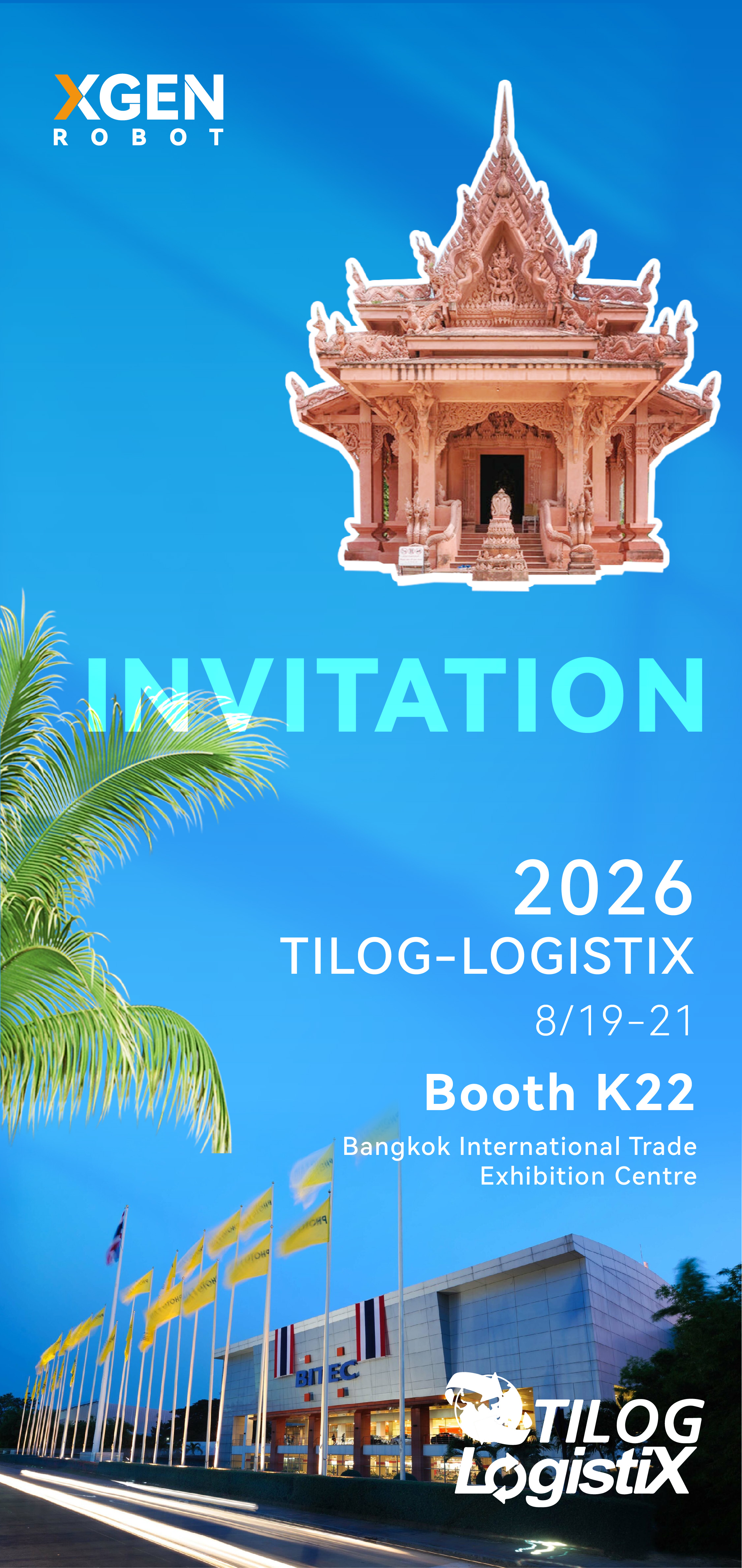 XGEN Robot at TILOG LogistiX 2026 Booth K22