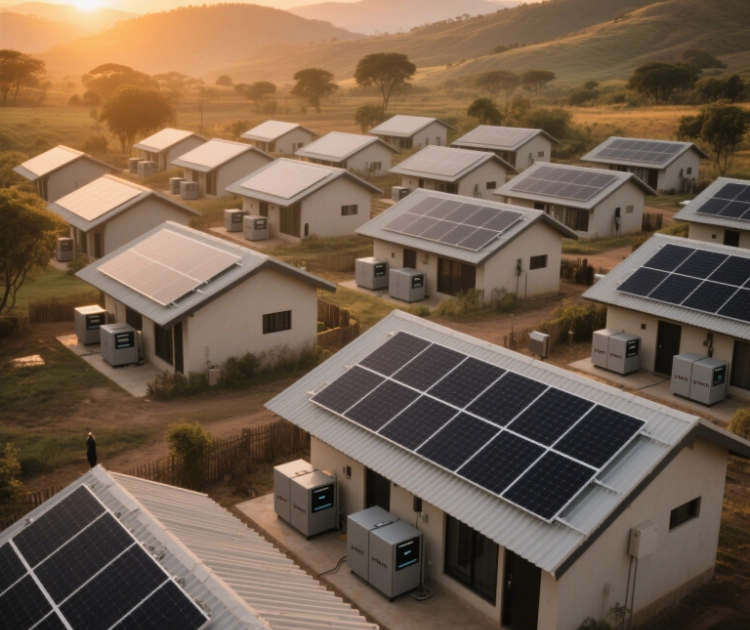 JNTech residential energy storage system installed in a modern home with advanced solar battery system