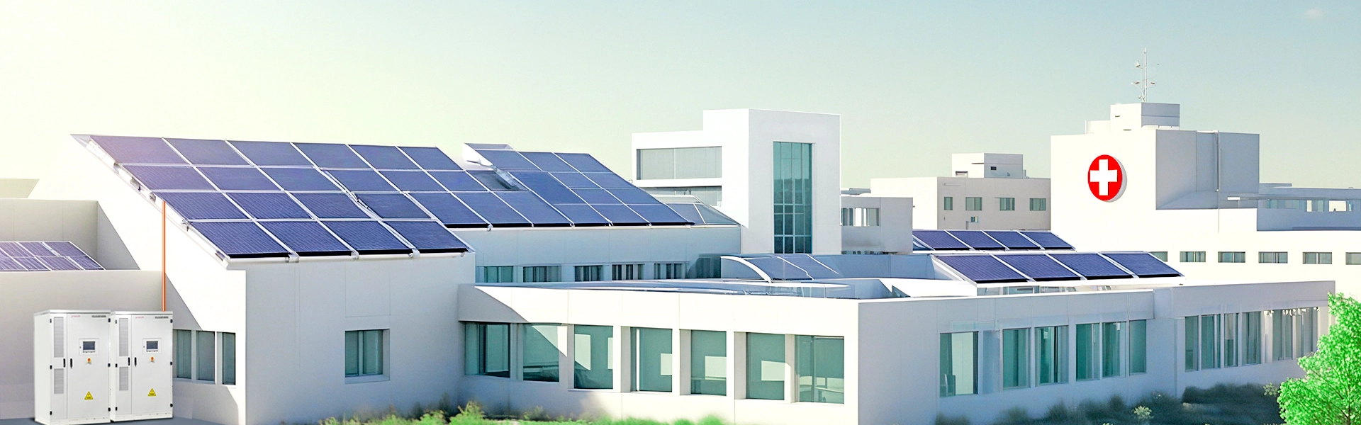 Hospital microgrid system solar solution