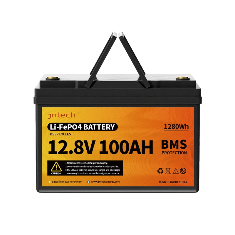 12.8V 100Ah 1280WH LiFePO4 Battery