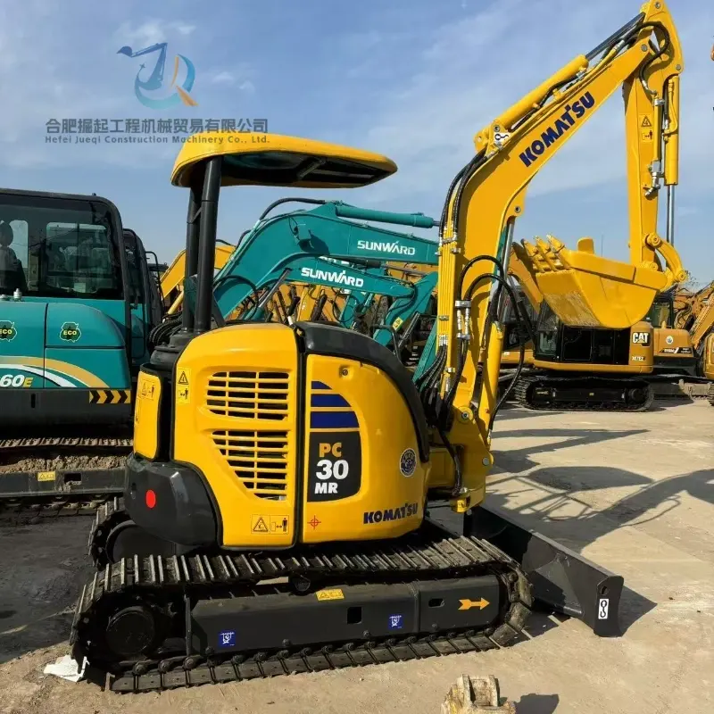 Compact Used Komatsu PC30MR-2 Mini Excavator Low Price Agricultural Machine Supplier