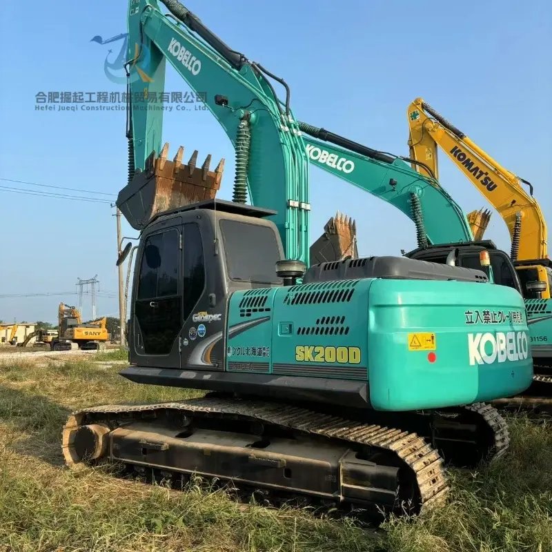 Конкурентоспособная цена Экскаватор Kobelco SK200 Мощные экскаваторы б/у на продажу